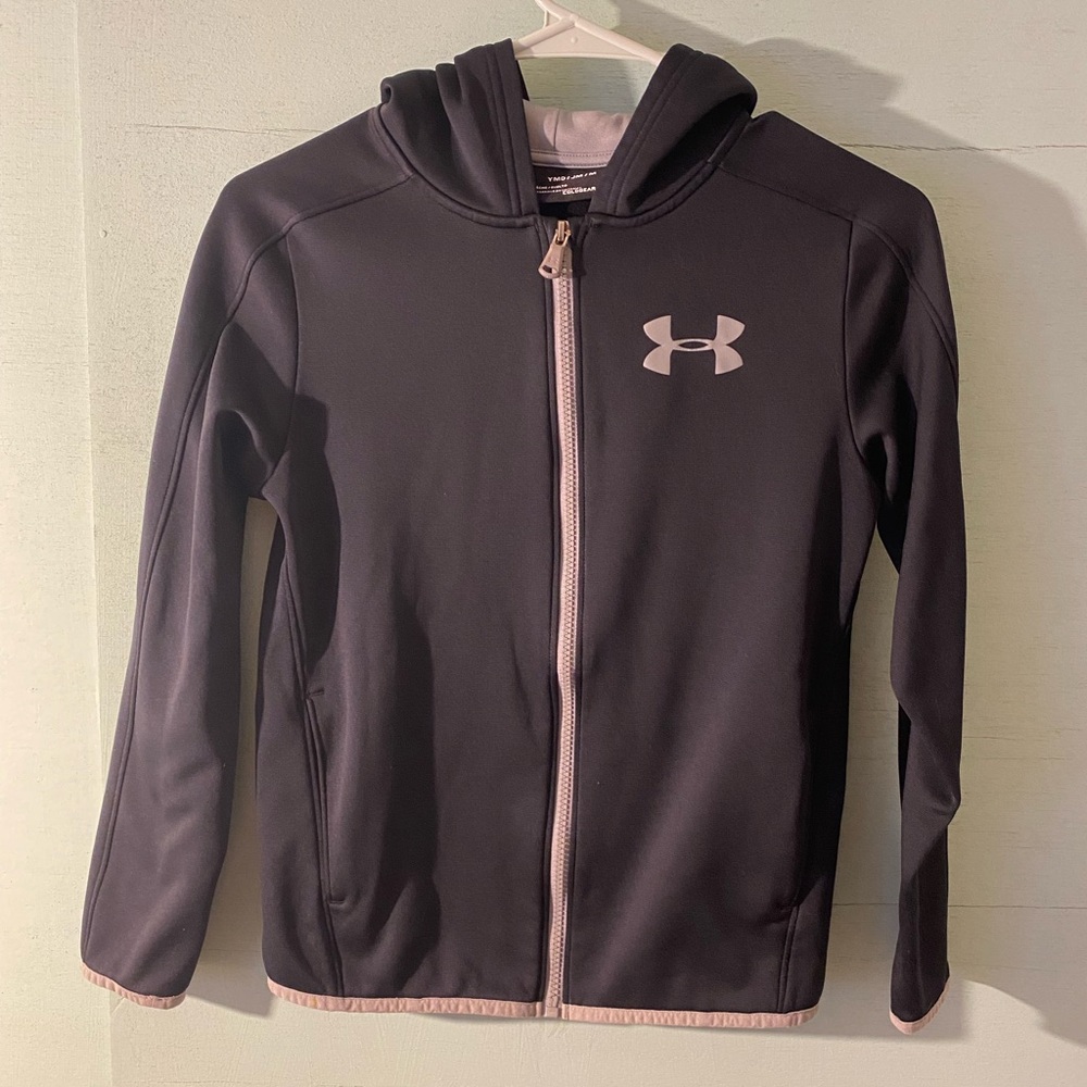 Under Armour Gray and Black ColdGear Hoodie